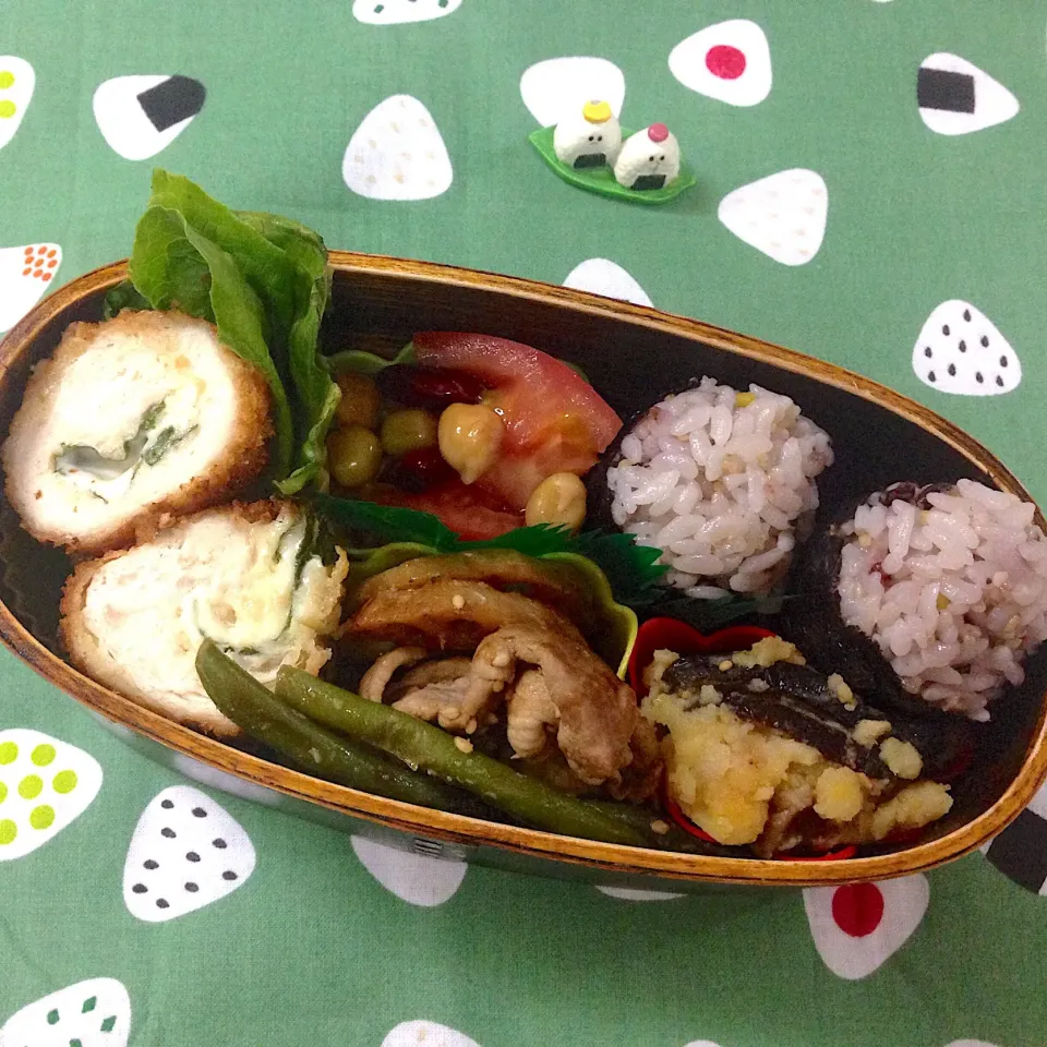 昨日のお弁当😊 #夫弁当  #わっぱ弁当  #地味弁当  #onigiriaction|naonaomimichanさん