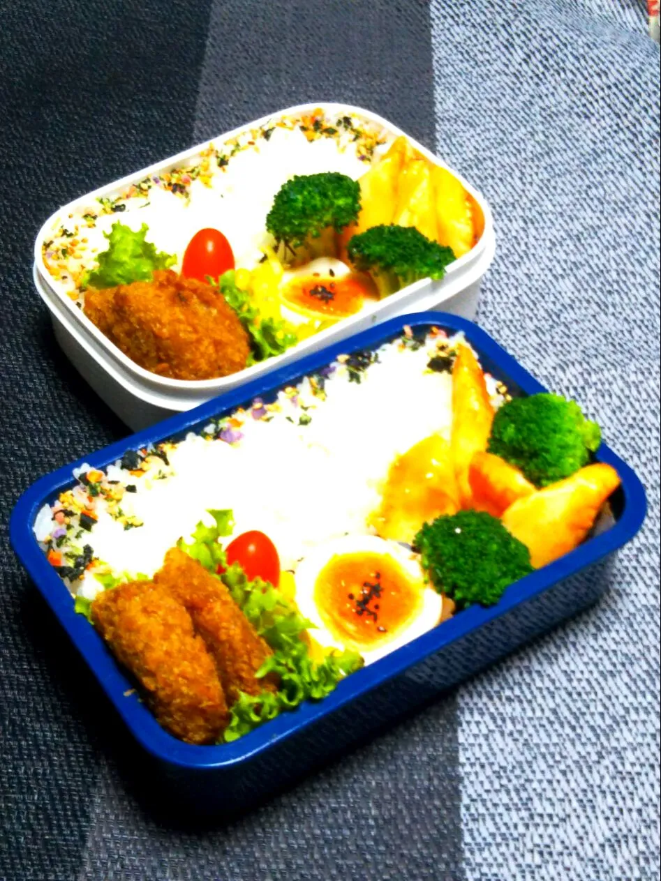 息子のお弁当(ﾘｸ、イカチリ😐)|かあたん(元ポップン)さん