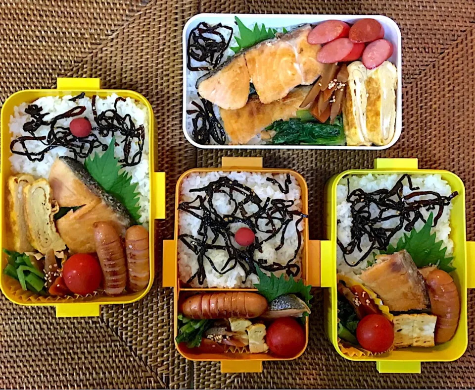 #中高生弁当  #父ちゃん弁当  #鮭弁|よちこさん