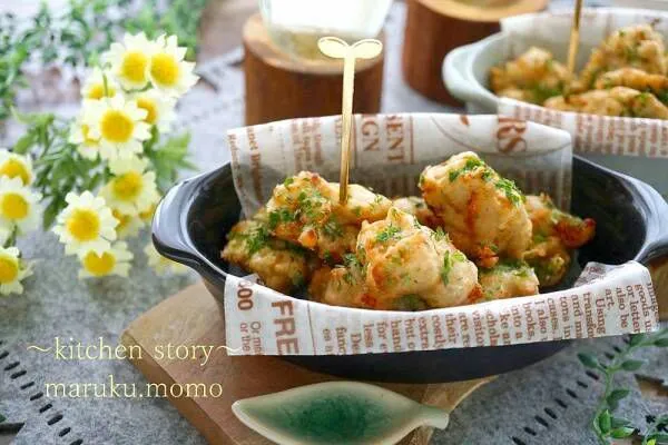 子供から大人までついつい手が出る🎵のり塩味の『里芋ねっとり揚げ団子』|桃咲マルクさん