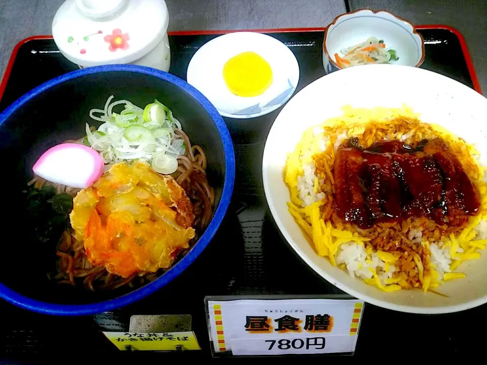 うな丼・かき揚げそば・茶碗蒸しの和食セット|nyama1さん