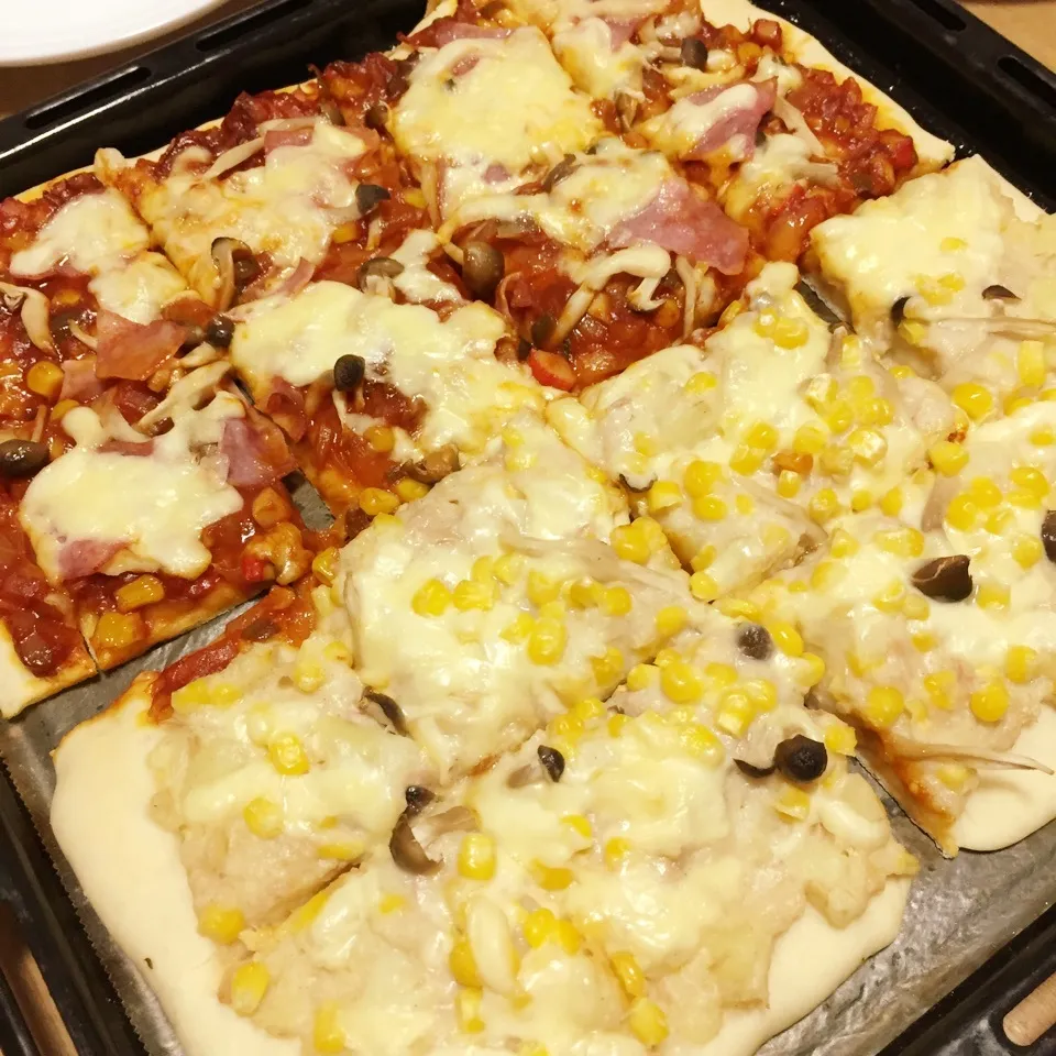 Snapdishの料理写真:2wayピザ🍕|pimoriさん