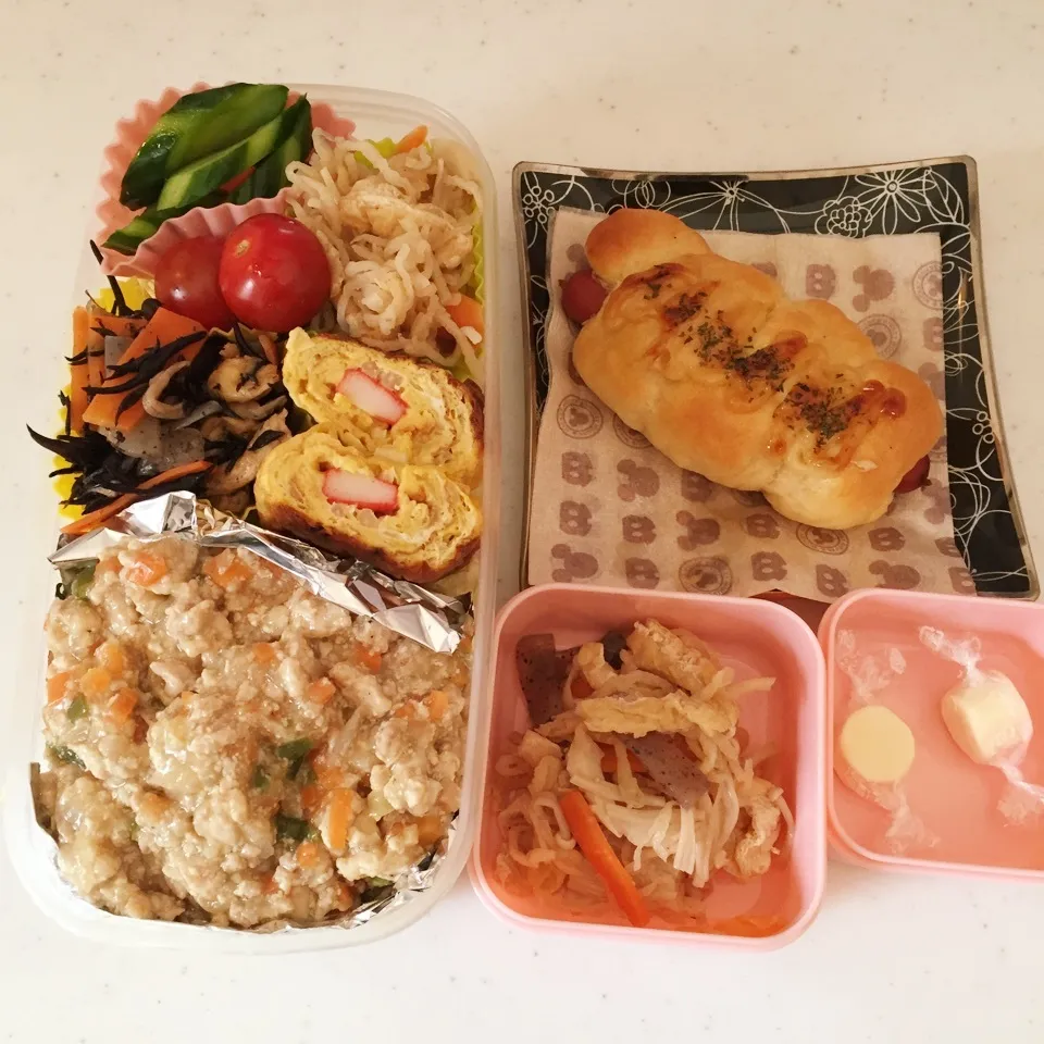 パン弁と娘の給食用弁当*\(^o^)/*|pimoriさん