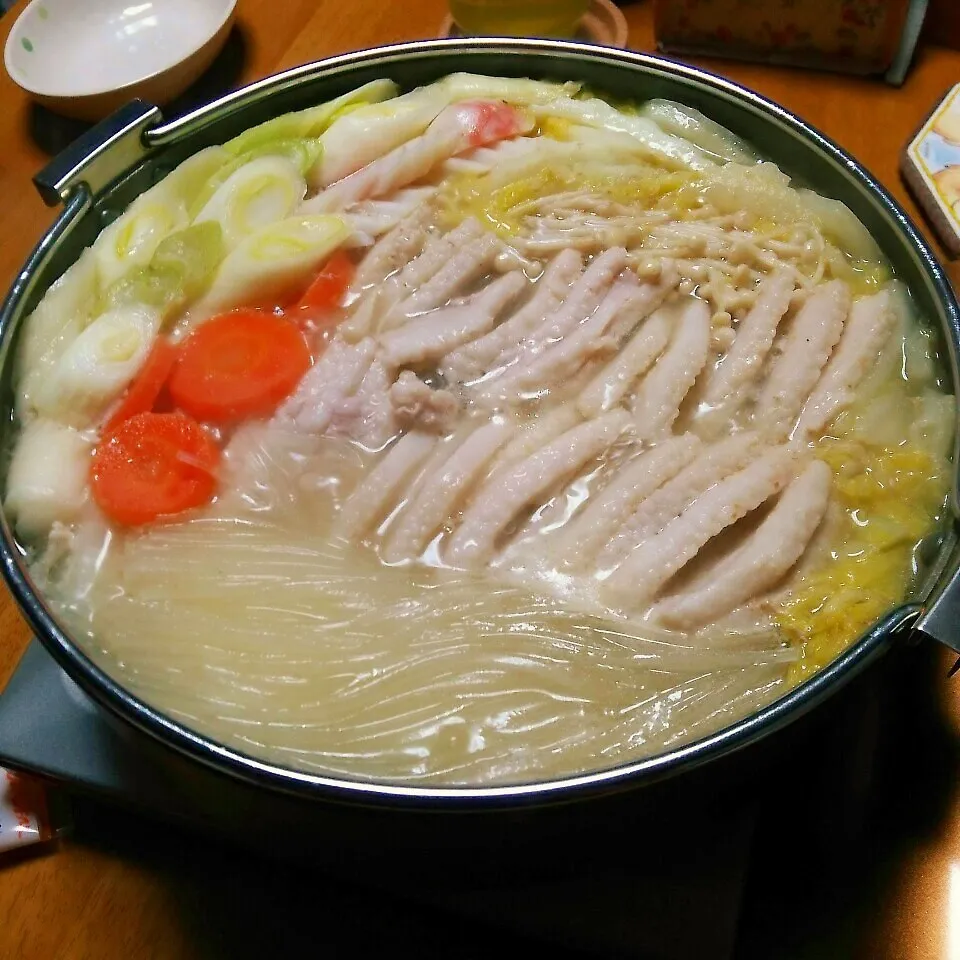 Snapdishの料理写真:厚切り豚バラの白菜トロトロ鍋♪（和風とんこつだし）|marikuruさん