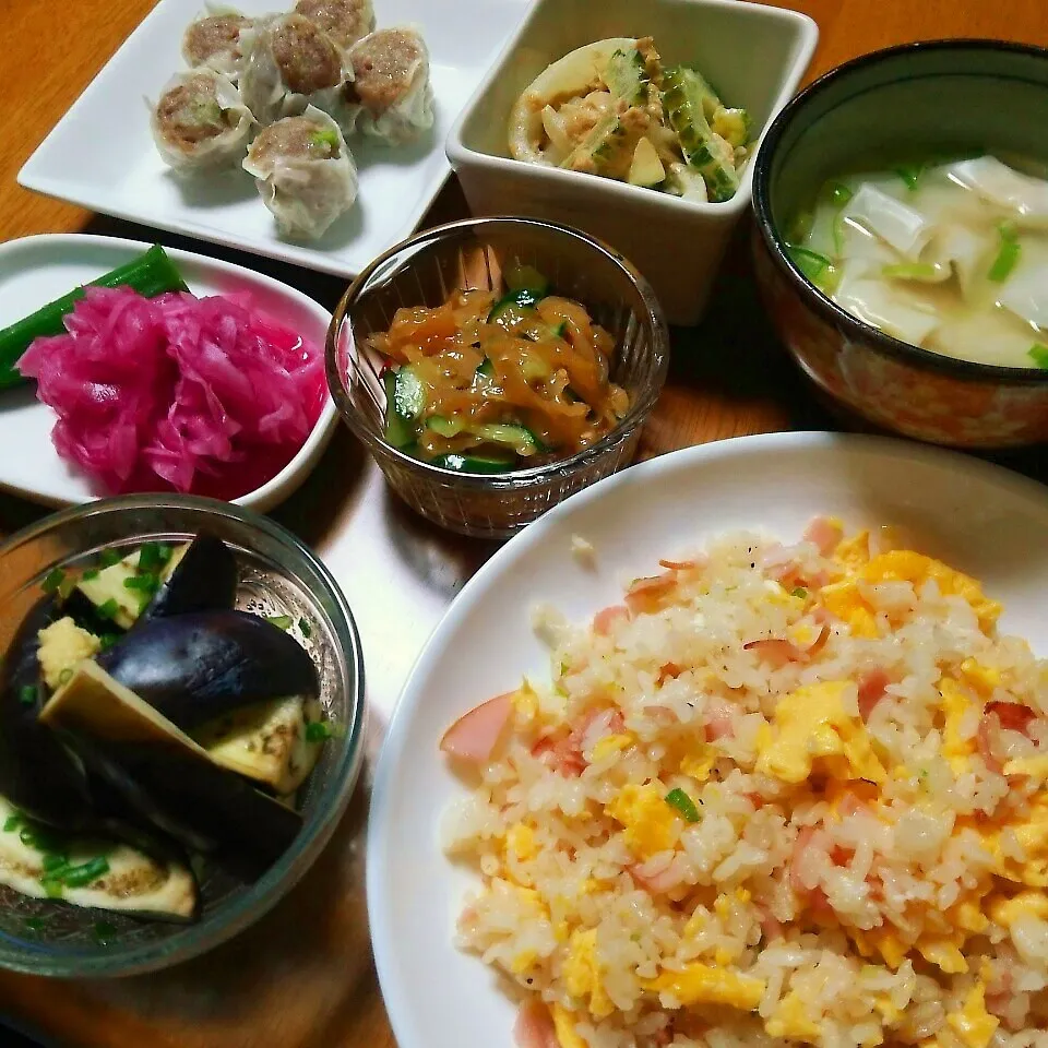 Snapdishの料理写真:今日の夕飯♪チャーハンだよ～♡|marikuruさん