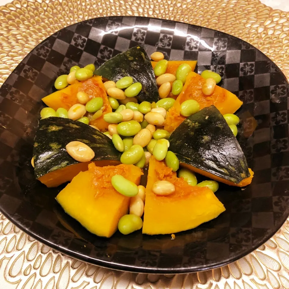 🎃かぼちゃ大豆枝豆煮🎃|henryさん