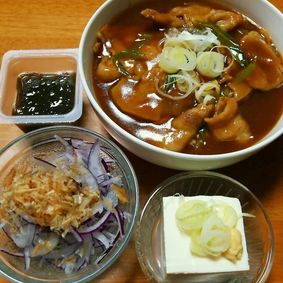 今日の夕飯♪お蕎麦屋さん風カレー丼|marikuruさん