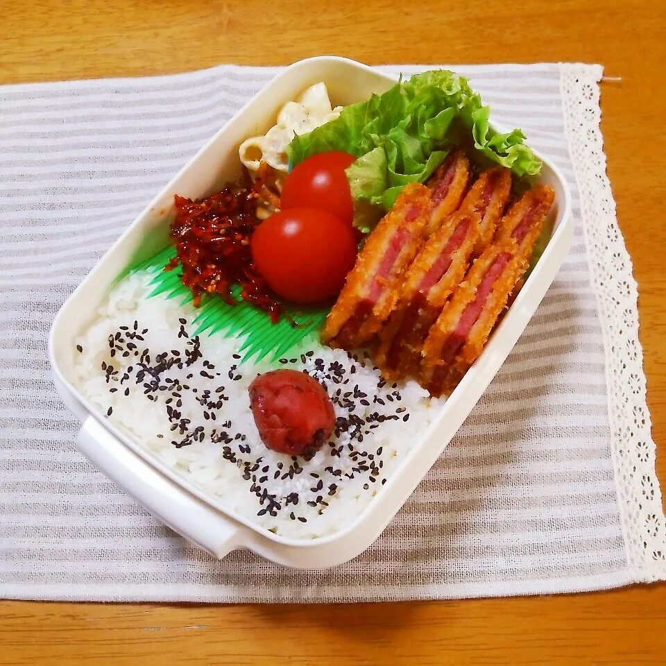 Snapdishの料理写真:4/24 旦那弁当♪|marikuruさん