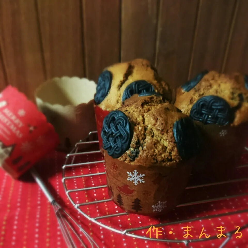 Snapdishの料理写真:ノンバターふんわり♪コーヒーマフィン|まんまるさん