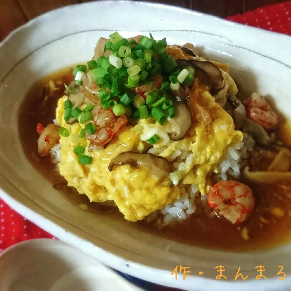 海老天津飯♡むき海老で簡単♪|まんまるさん