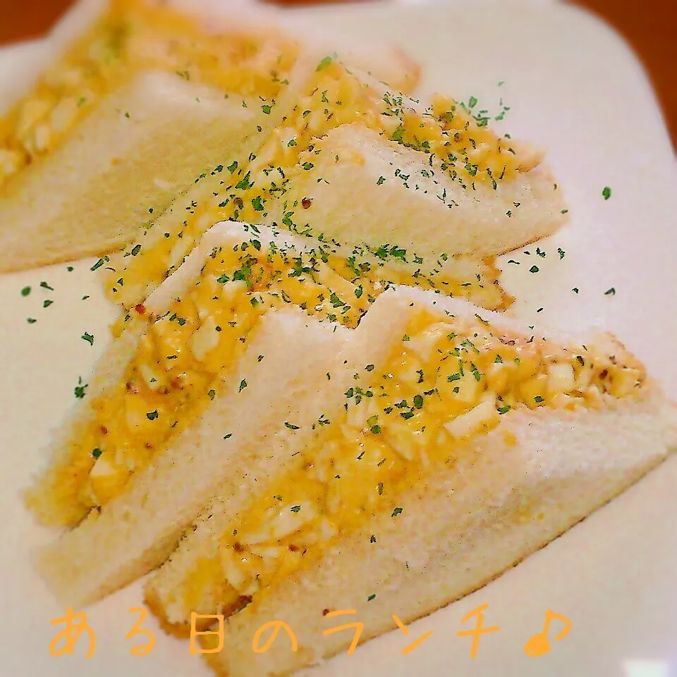 ある日のランチ♪手作り玉子サンド♪|sora🍀さん