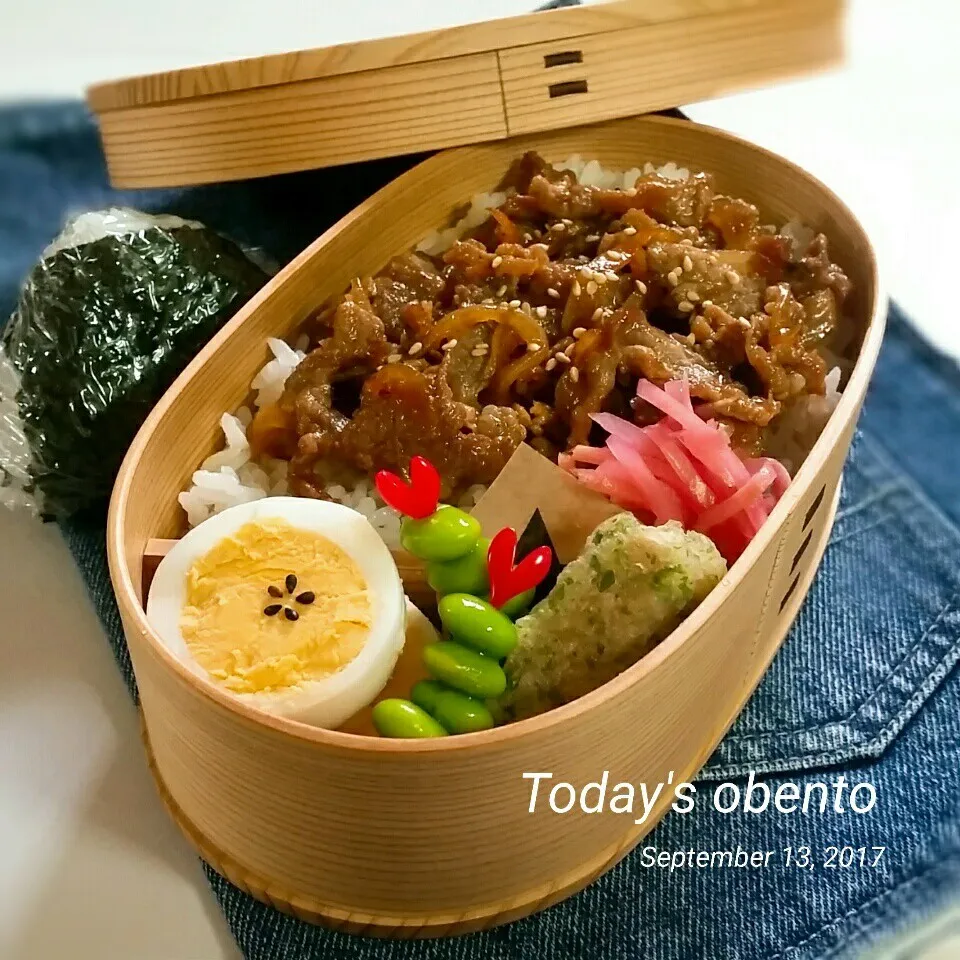 高校生男子弁当😋牛丼|teddy☆さん