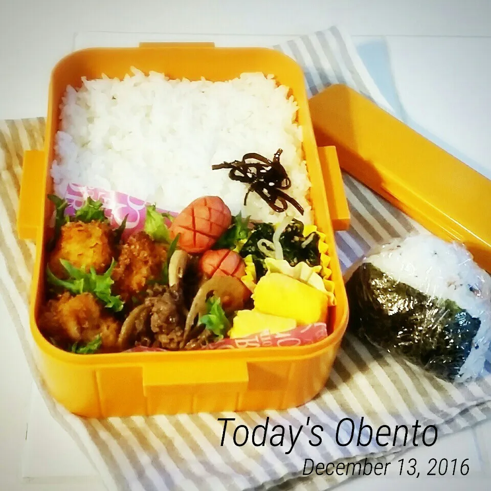 高校生男子弁当😋昨日のムスコ弁当|teddy☆さん