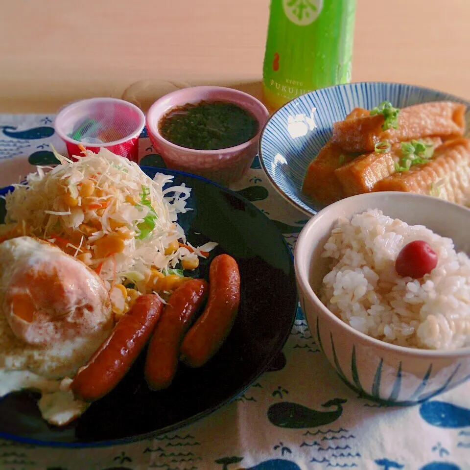 朝ご飯〜もち麦ご飯|どいどいさん