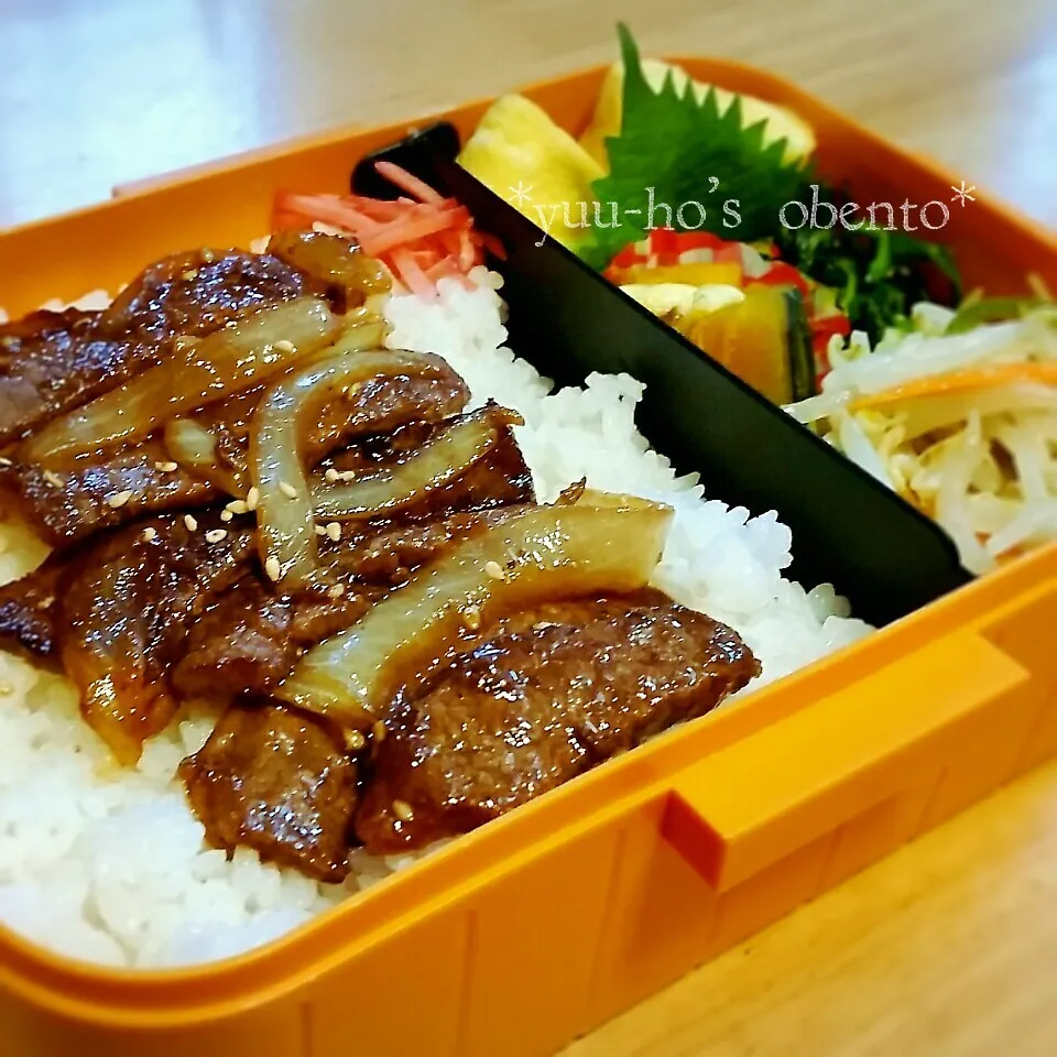 Snapdishの料理写真:高1男子の牛カルビ焼き肉弁当😋|teddy☆さん