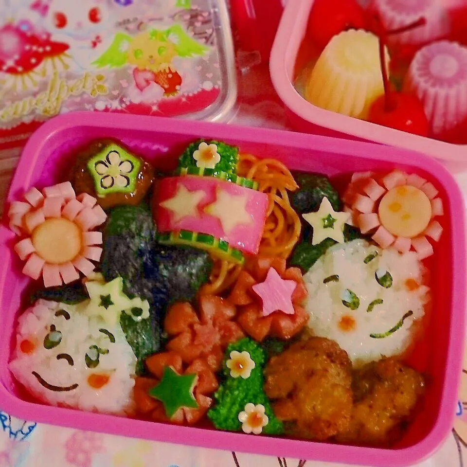 今日の娘のお弁当♡織姫と彦星☆|どいどいさん