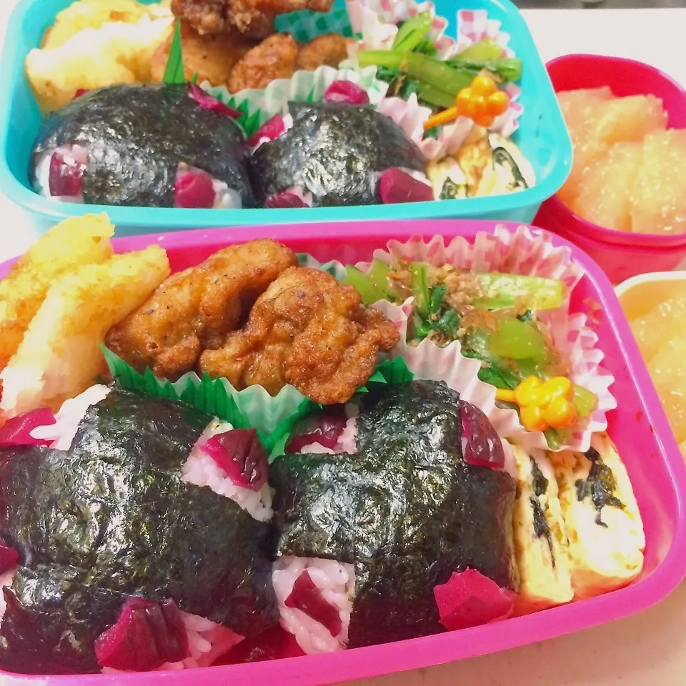 今日のお弁当〜雑穀ご飯おにぎり|ANZ,,さん