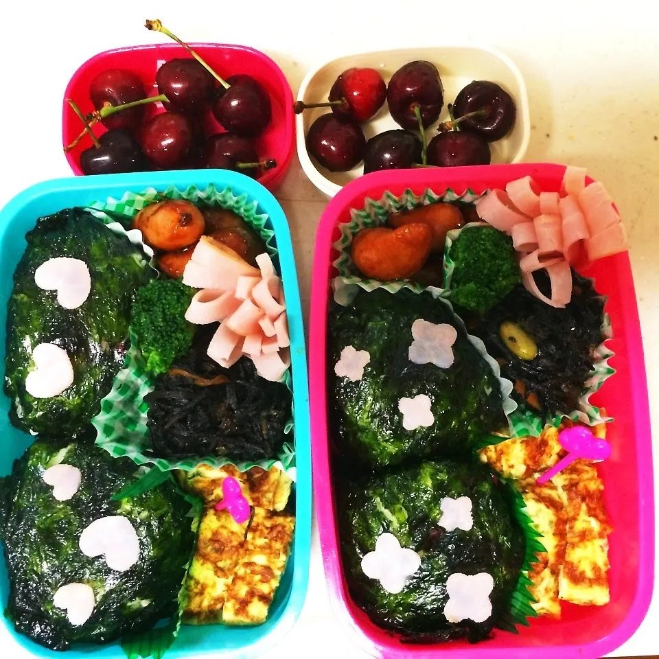 今日のお弁当〜中学生娘2人♡|ANZ,,さん