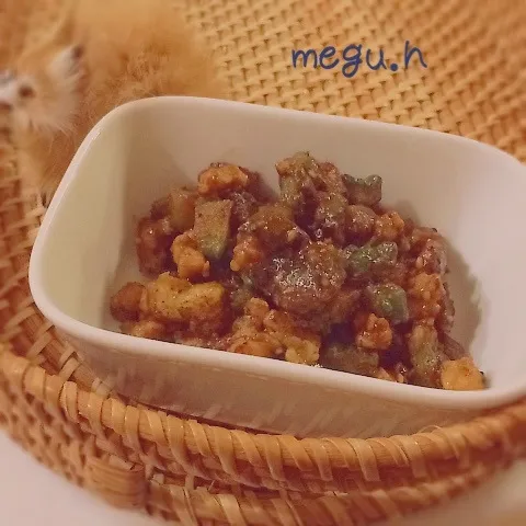 もう夏も終わりですね〜(^｡^)肉味噌ゴーヤ♥︎|meghさん