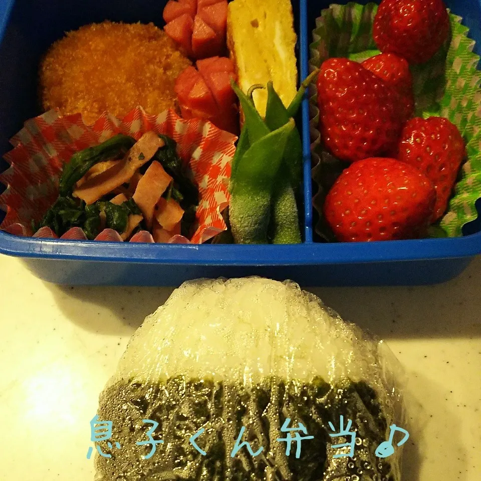 Snapdishの料理写真:息子くん弁当18/02/22|meguminさん