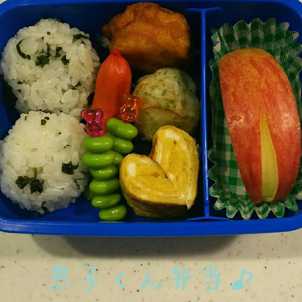 Snapdishの料理写真:息子くん弁当17/03/21|meguminさん