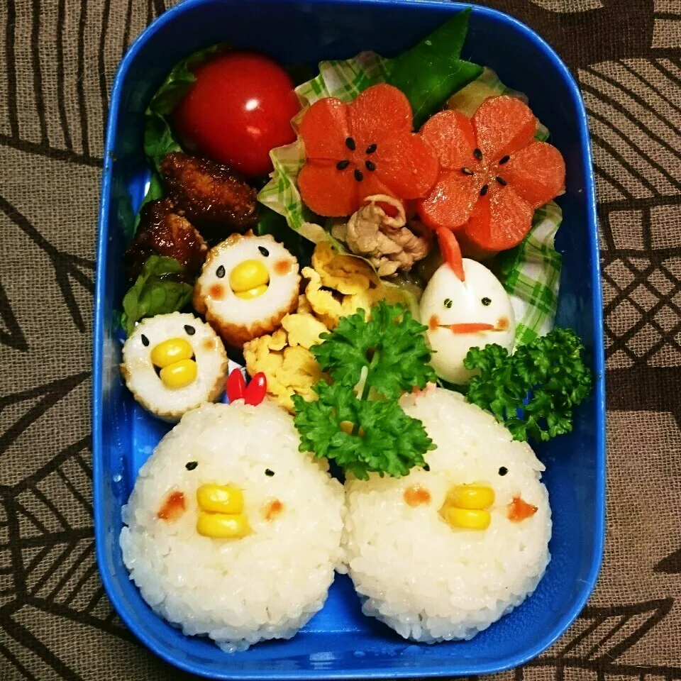 酉年初の酉弁当|くりんさん