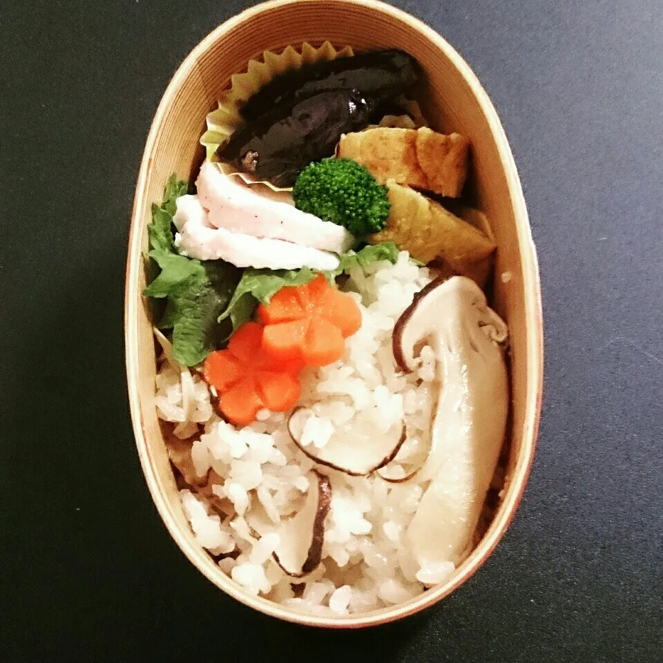 松茸ご飯のお弁当|くりんさん