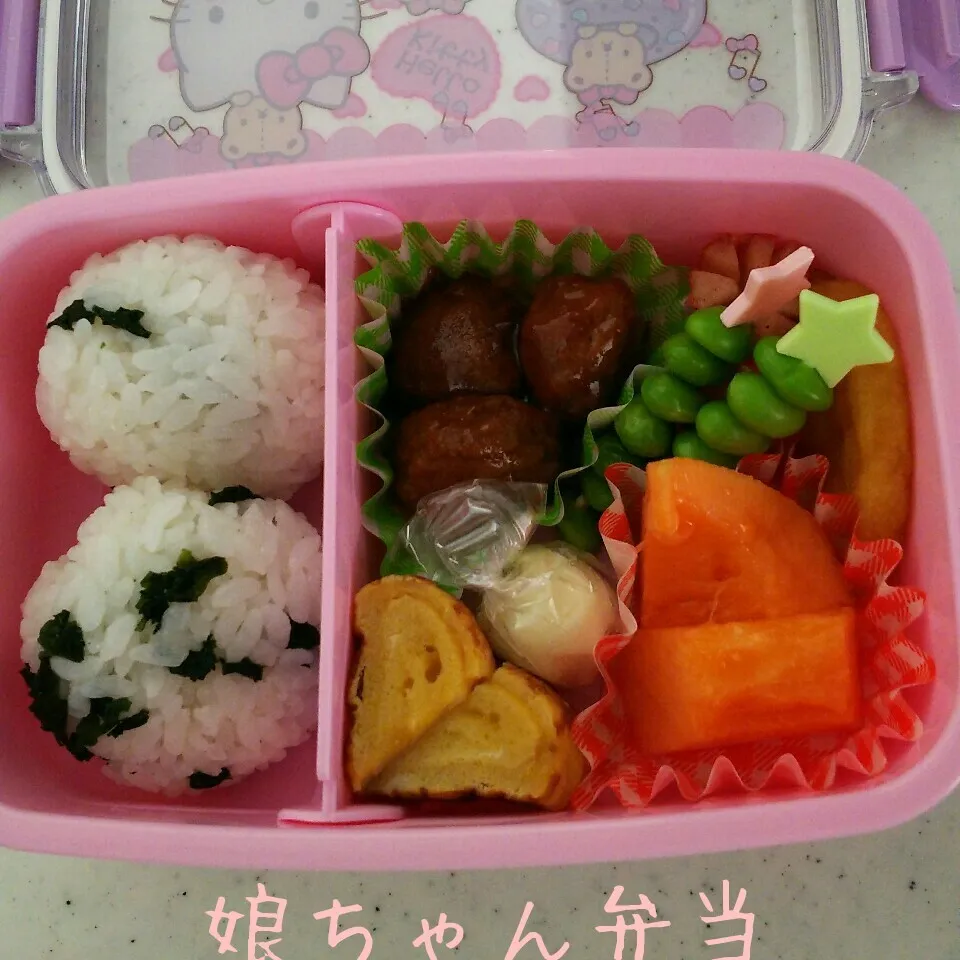 Snapdishの料理写真:ついでに1歳7ヶ月娘ちゃん弁当16/07/07|meguminさん