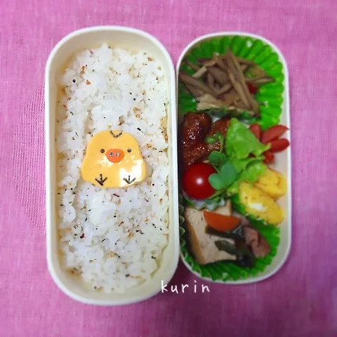 今日のお弁当 キイロイトリ入り|くりんさん