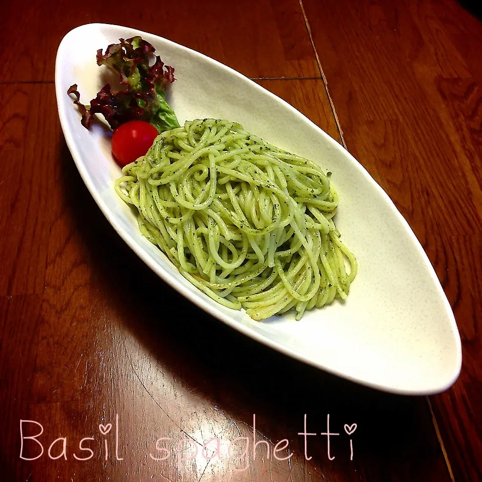 Basil spaghetti|meIna ＆ keInaさん