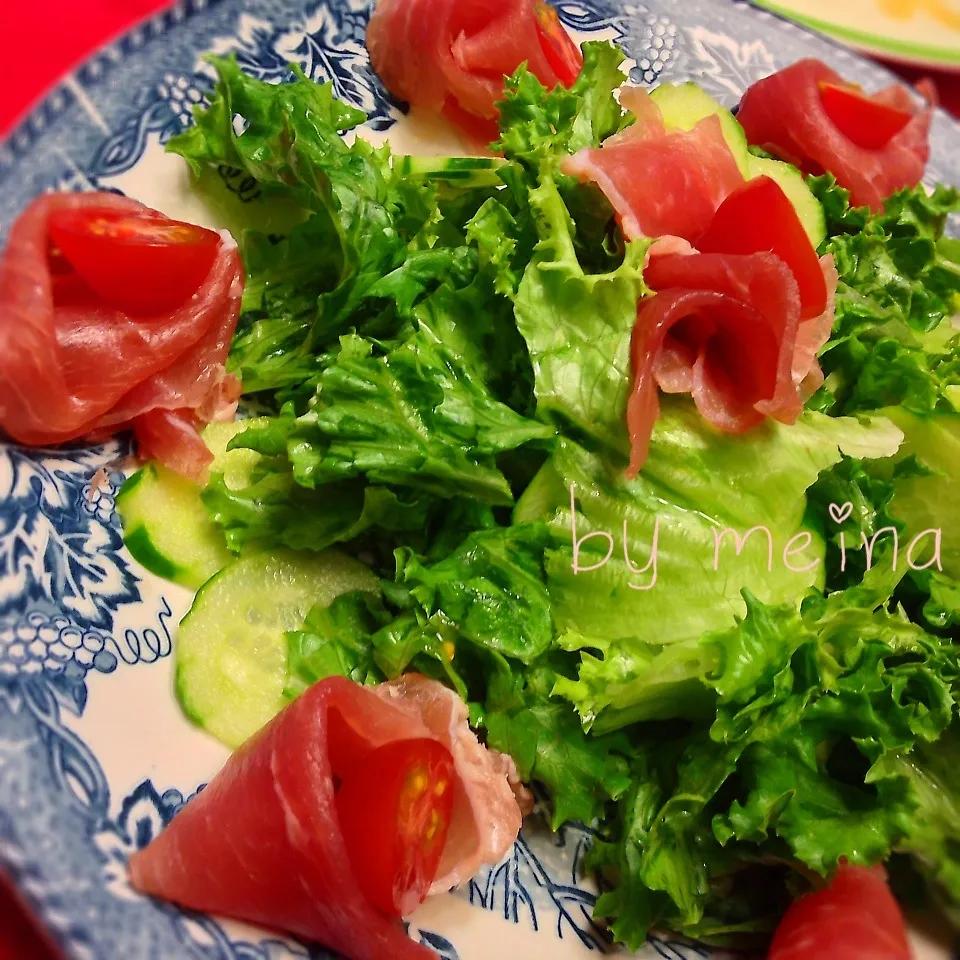 Raw ham salad|meIna ＆ keInaさん