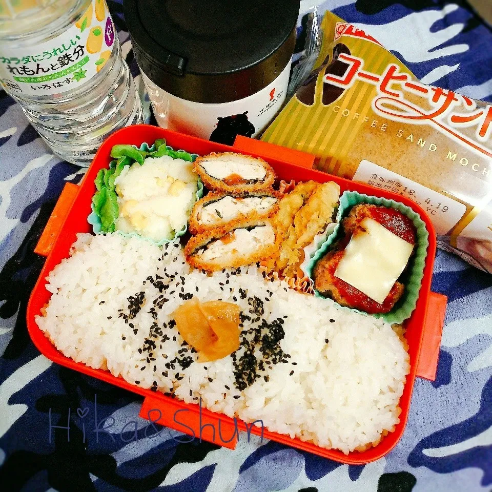 高1弁当☆初の雨登校|ひかまむさん