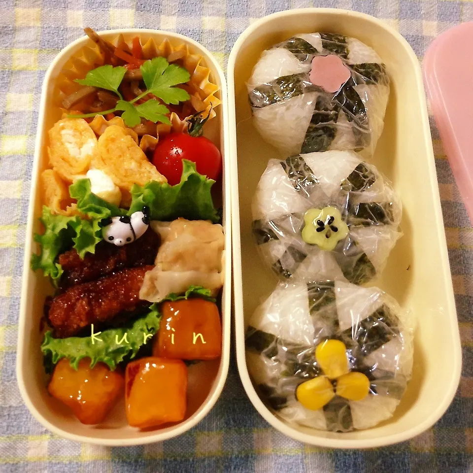 普通におにぎり弁当|くりんさん