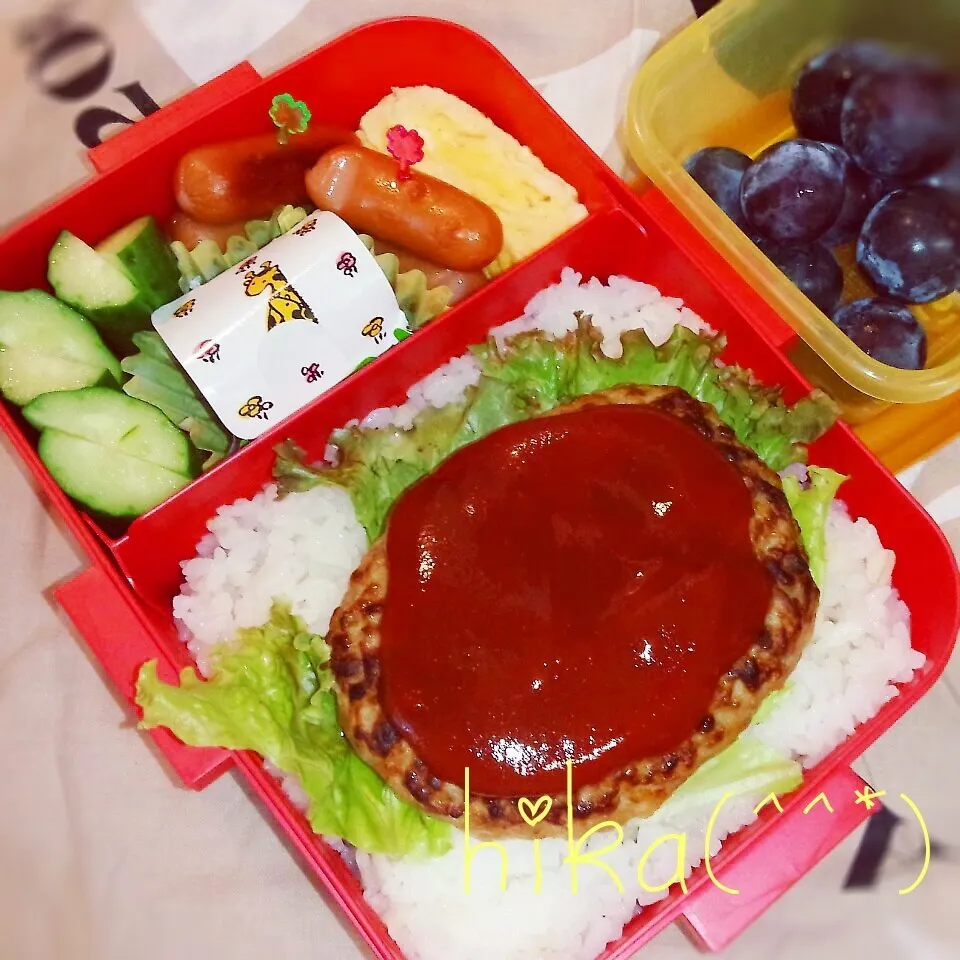 チーズハンバーグ弁当|ひかまむさん