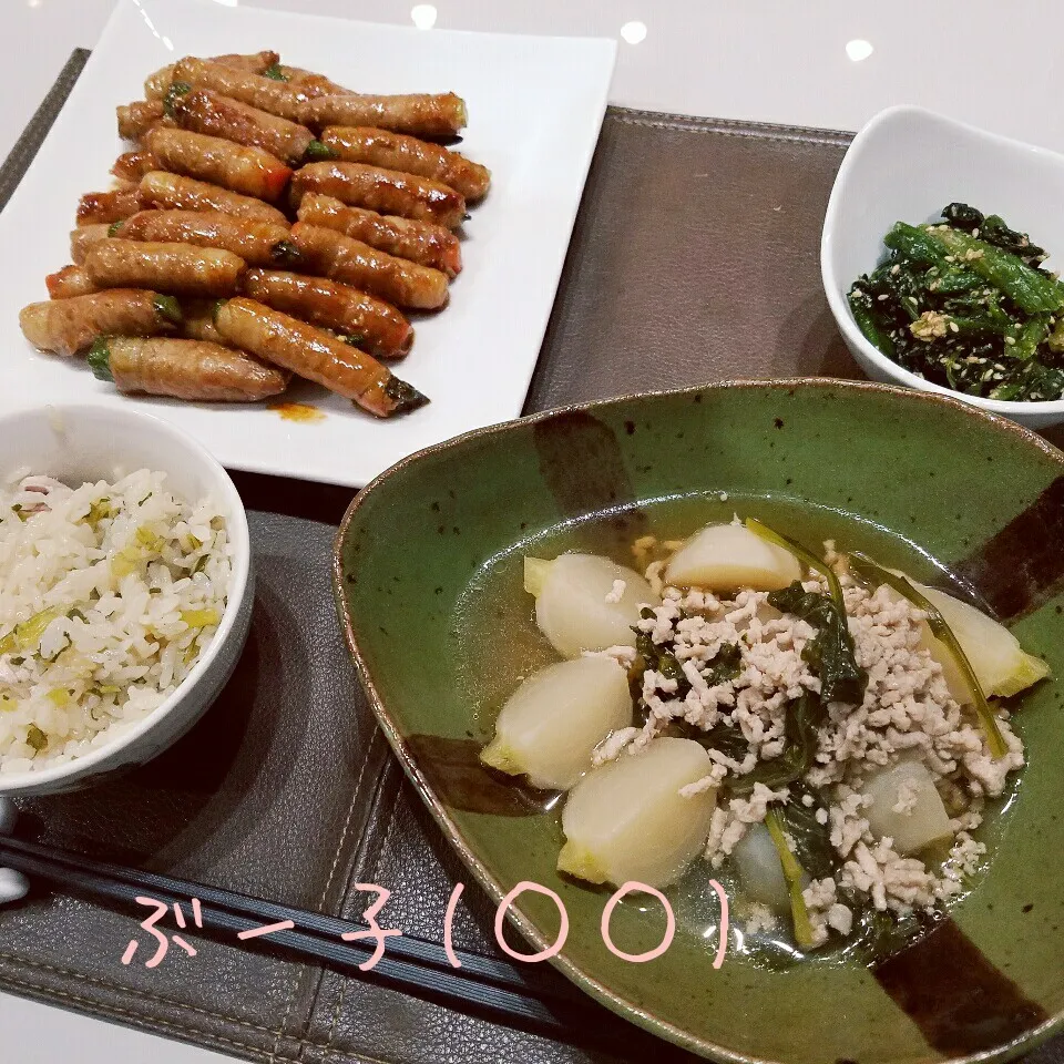 Snapdishの料理写真:かぶのそぼろ煮|ぶー子さん