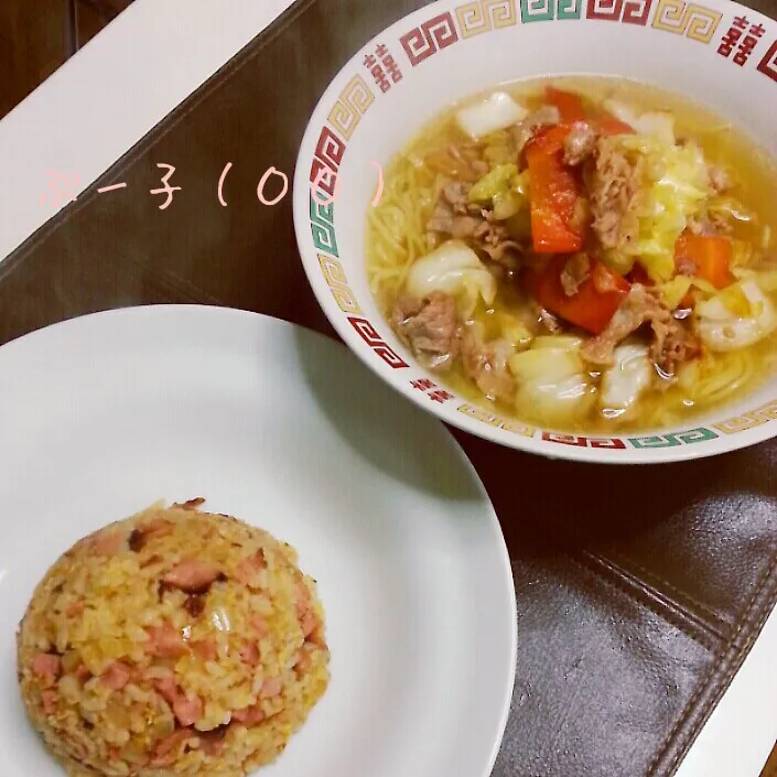 ラーメンとチャーハン|ぶー子さん