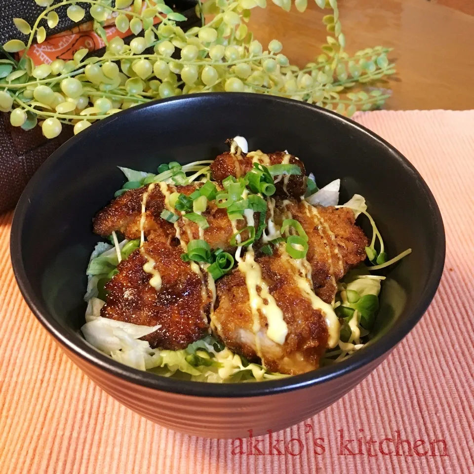 和風チキンカツ丼🎶|綾香さん