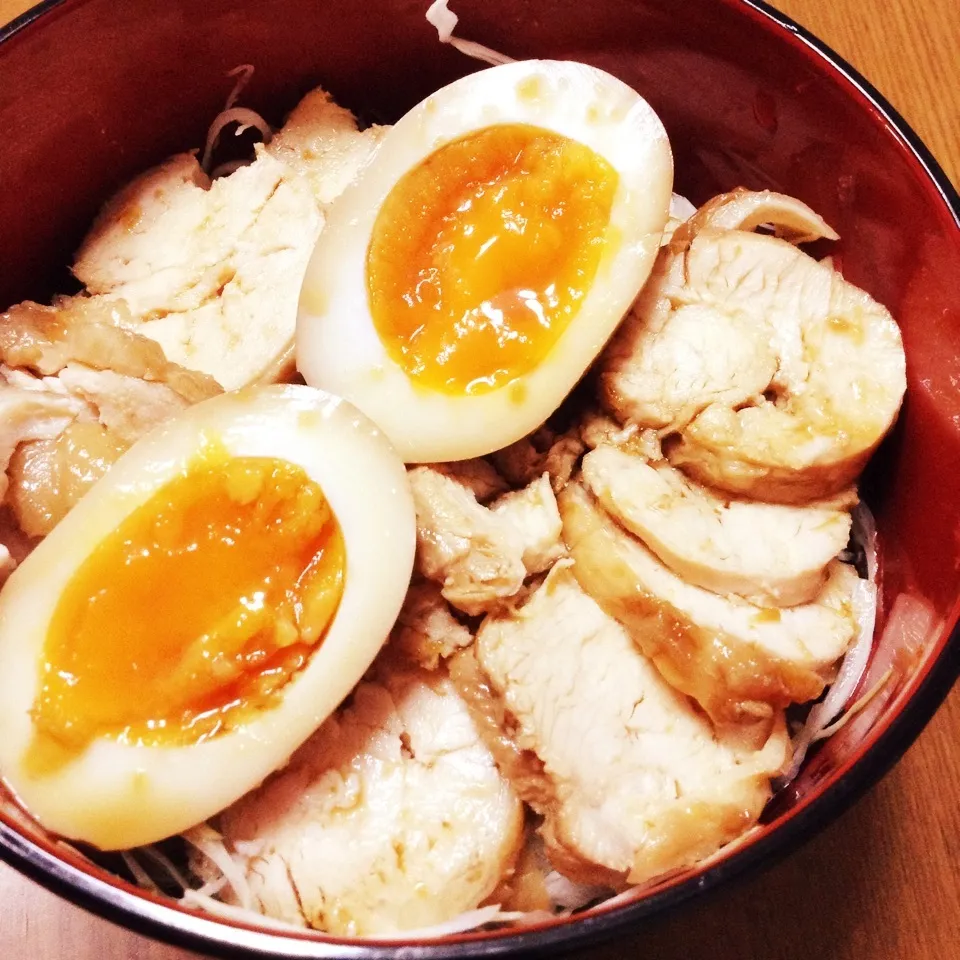 鶏むねチャーシュー丼|きょうさん