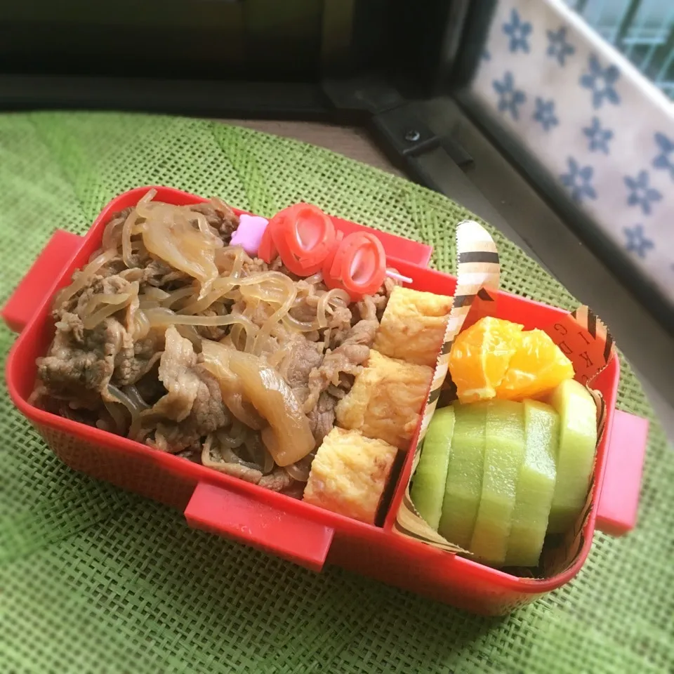 女子大生♡実習 牛丼弁当|あこみさん