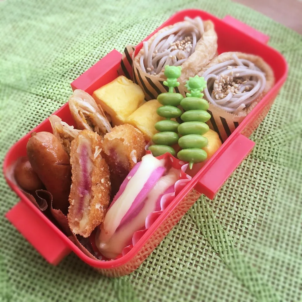 女子大生♡蕎麦稲荷弁当|あこみさん