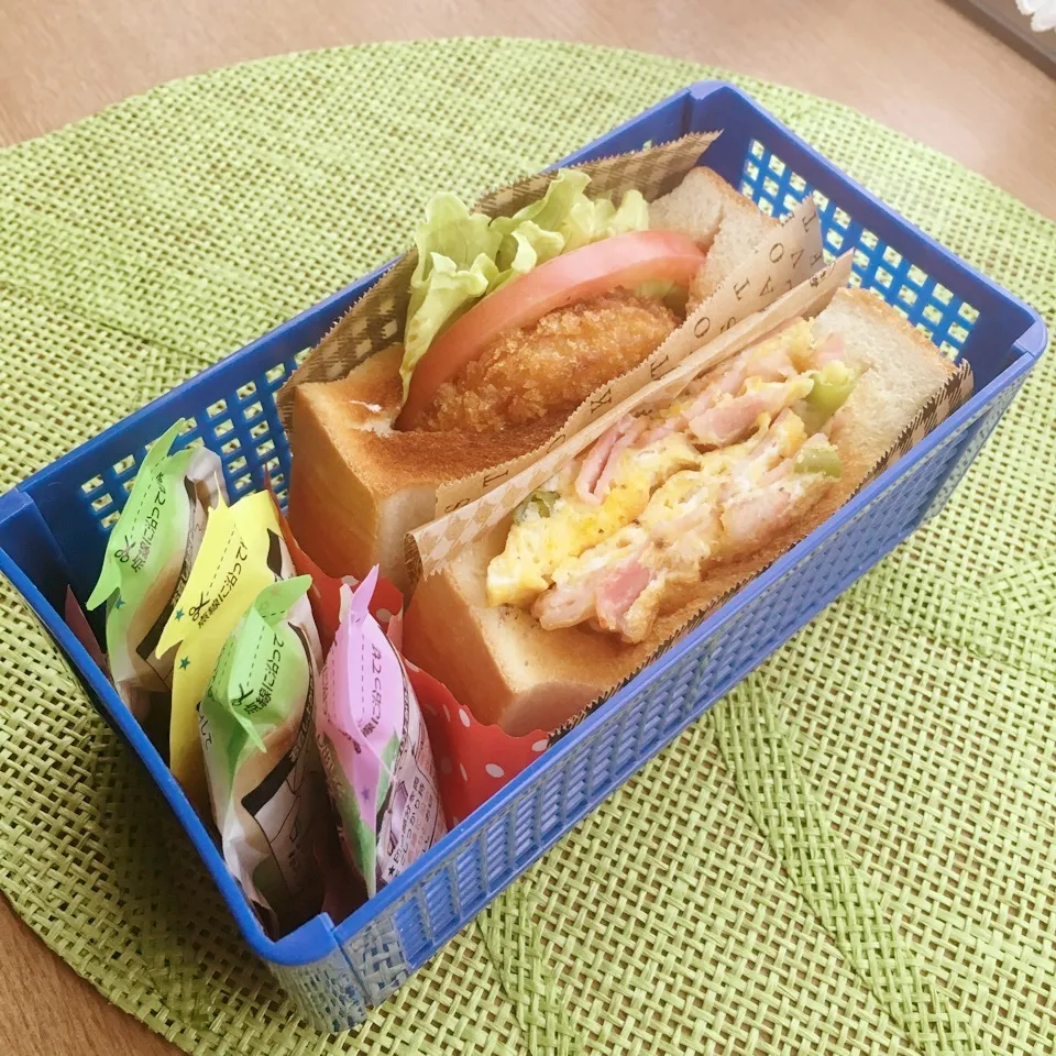 女子大生♡オープンサンド弁当|あこみさん