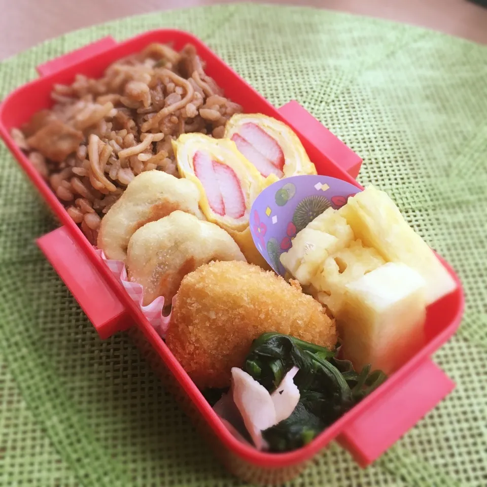 女子大生♡そば飯弁当|あこみさん