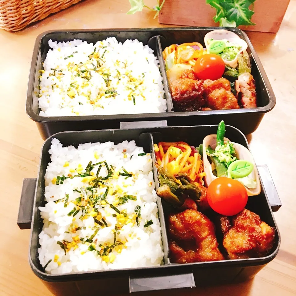 Snapdishの料理写真:JKお弁当☆DKお弁当☆6/18|okikaさん