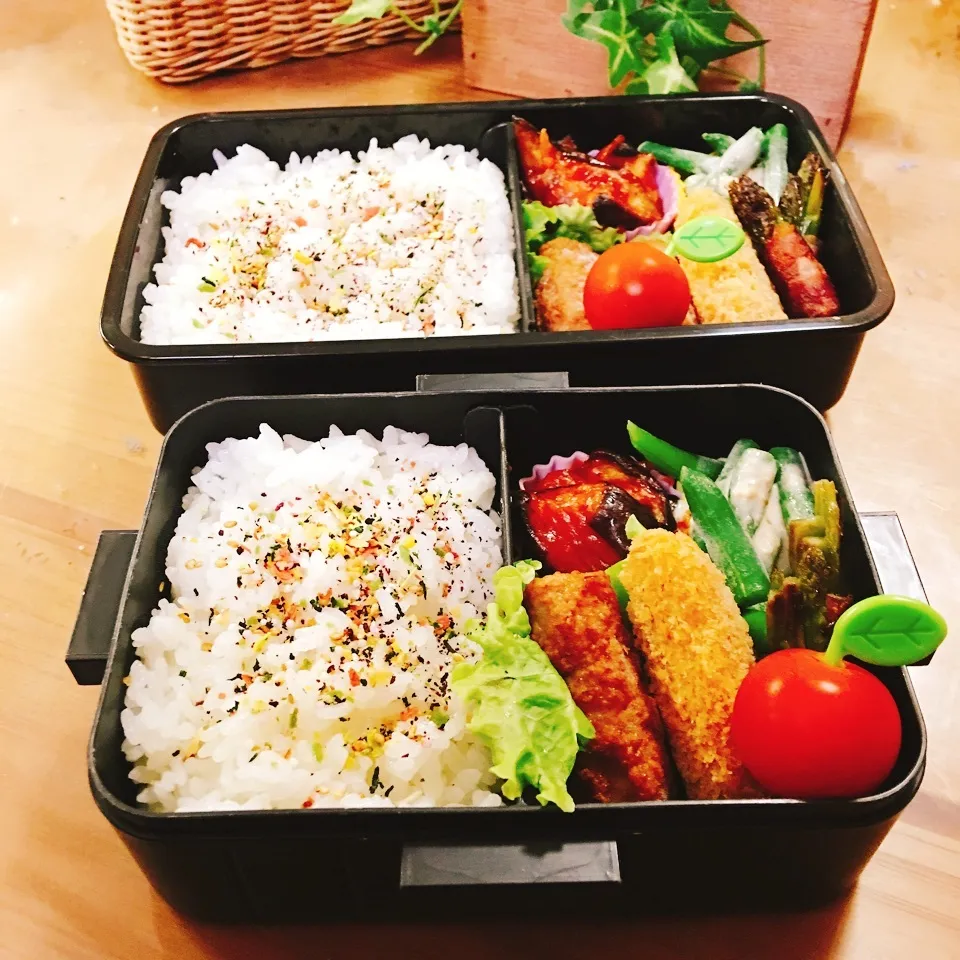 Snapdishの料理写真:JKお弁当☆DKお弁当☆6/12|okikaさん