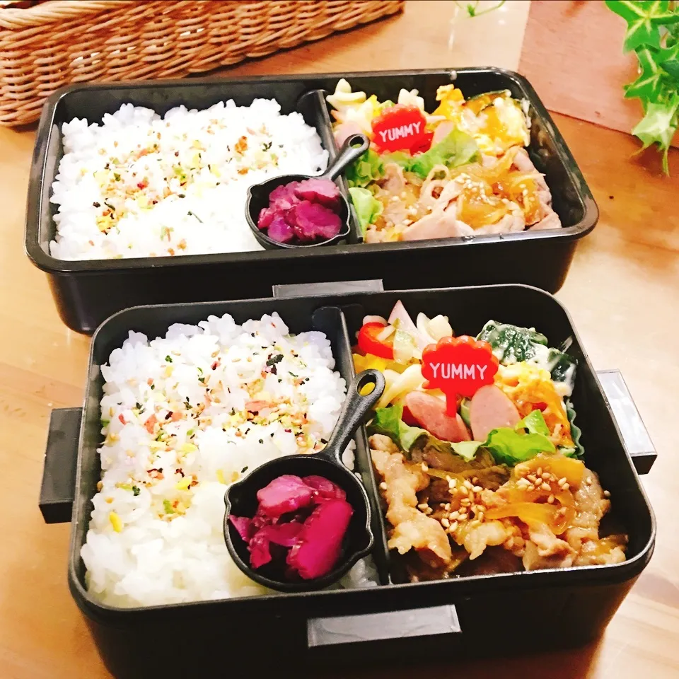 Snapdishの料理写真:JKお弁当☆DKお弁当☆6/8|okikaさん