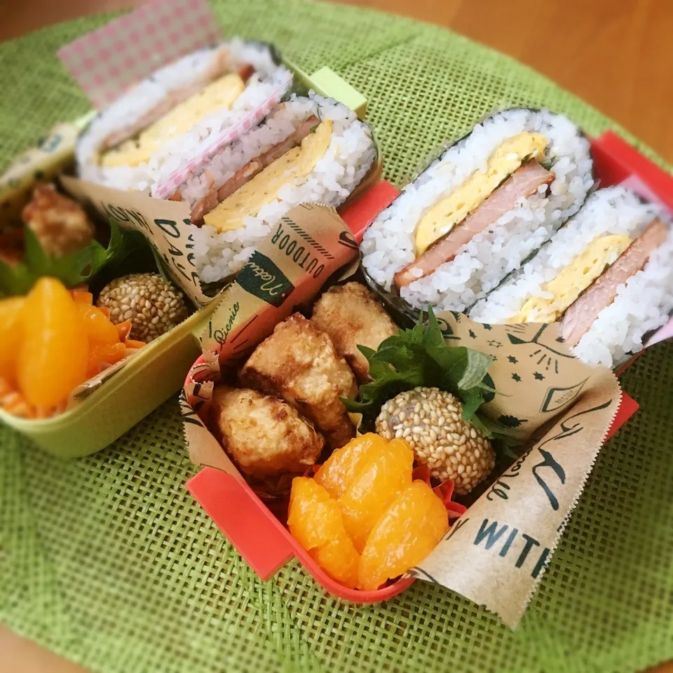 女子大生4年&1年♡おにぎらず弁当|あこみさん