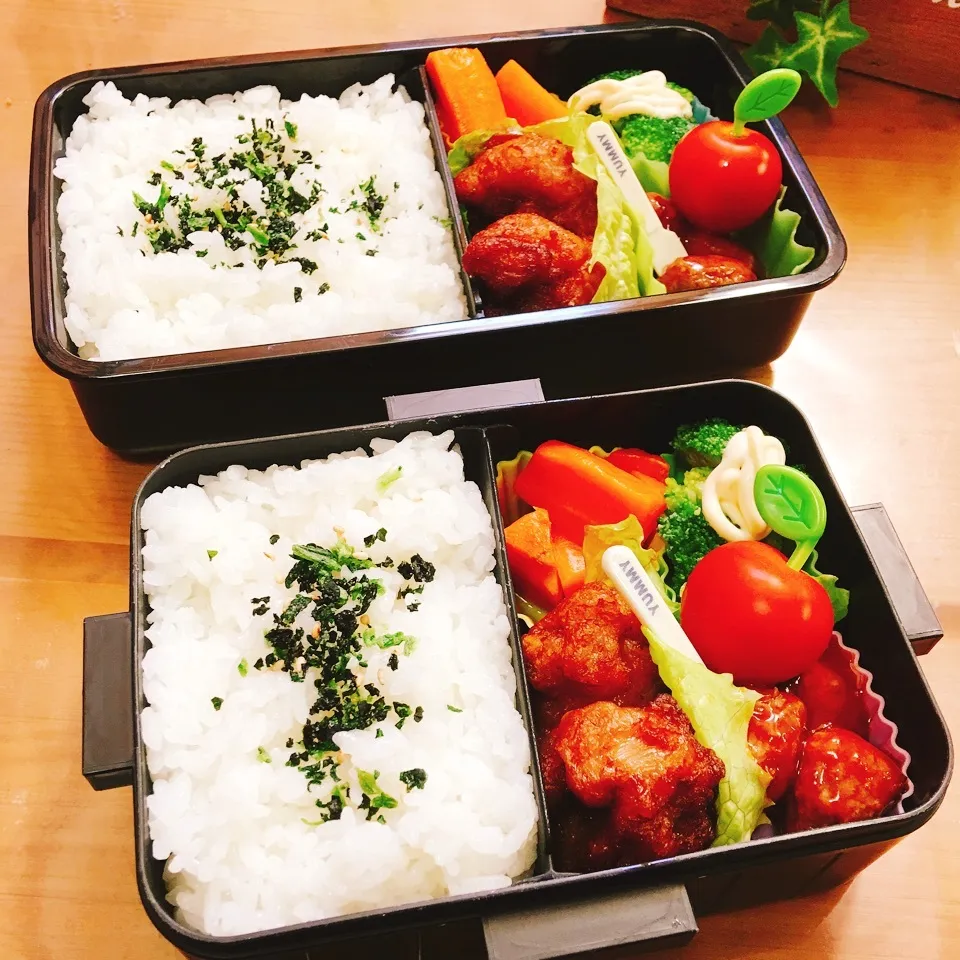 Snapdishの料理写真:JKお弁当☆DKお弁当☆5/11|okikaさん