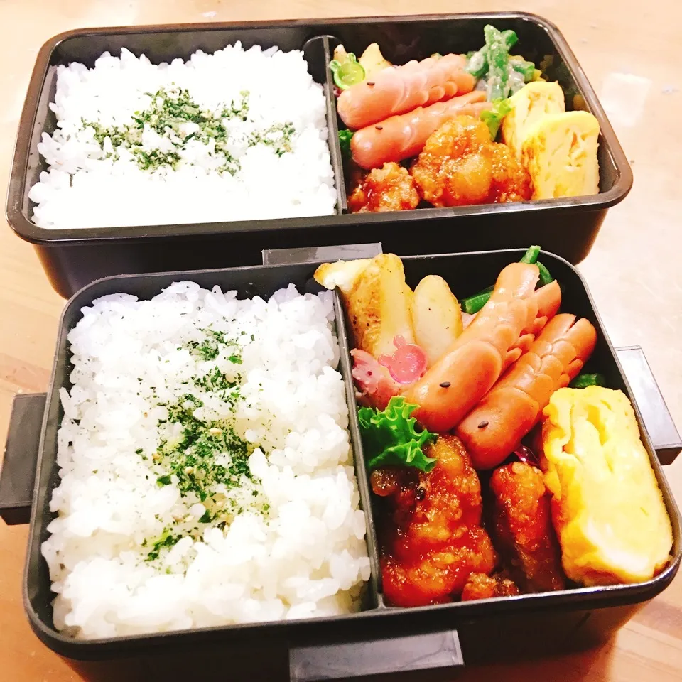 Snapdishの料理写真:JKお弁当☆DKお弁当☆5/2|okikaさん