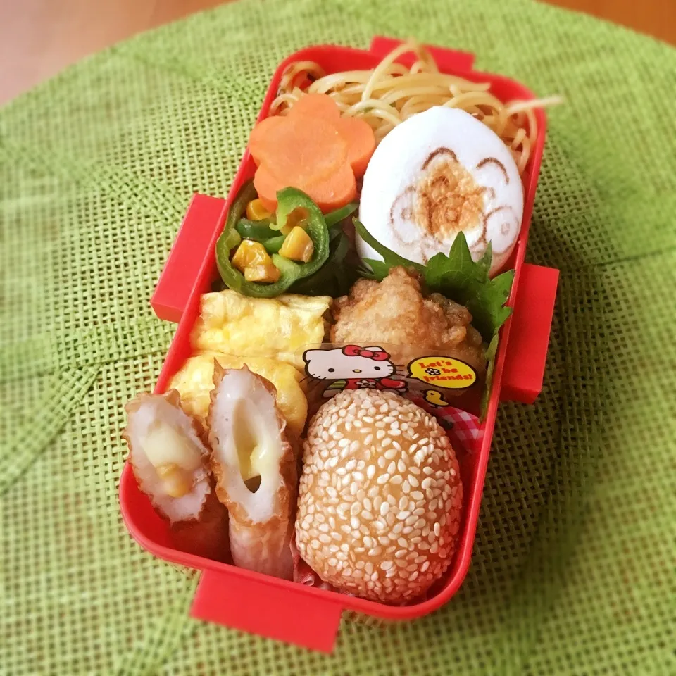 Snapdishの料理写真:台風の為、作り置き弁当|あこみさん