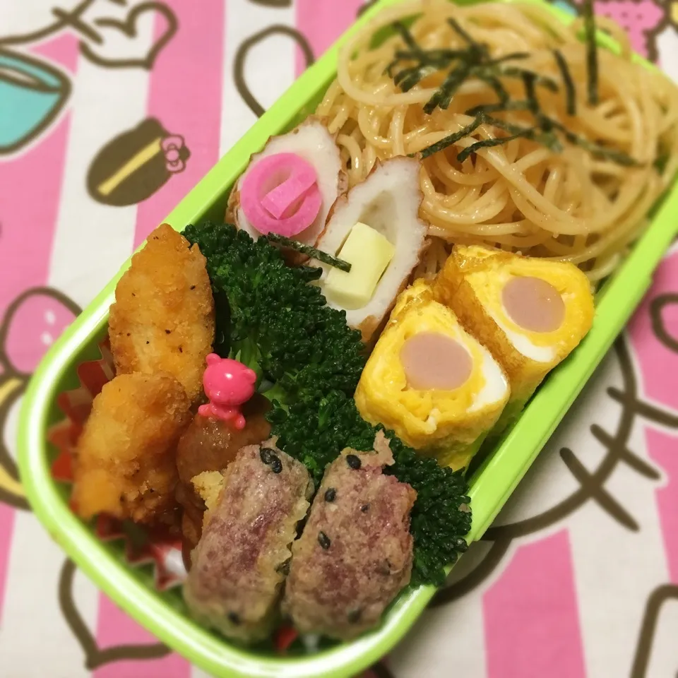 Snapdishの料理写真:高校3年♬女子 パスタ弁当|あこみさん